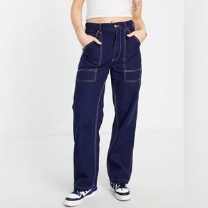 Polo Ralph Lauren contrast stitch carpenter pants in navy
